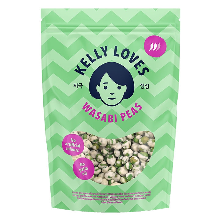 Kelly Loves Wasabi Coated Green Peas 90g-1