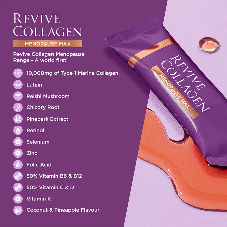 Revive Collagen Menopause Max Hydrolysed Marine Collagen 10,000mgs 28 Days Supply image 6