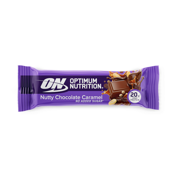 Optimum Nutrition Nutty Chocolate Caramel Protein Bar 70g image 1