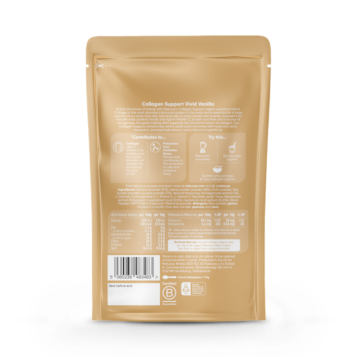 Naturya Collagen Support Vivid Vanilla 140g image 2