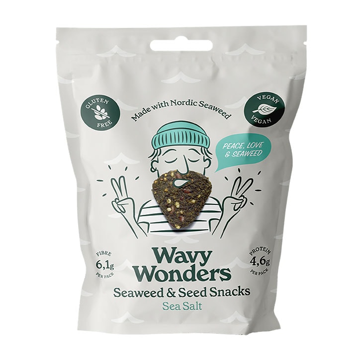 Wavy Wonders Seaweed & Seed Snack Sea Salt 30g-1