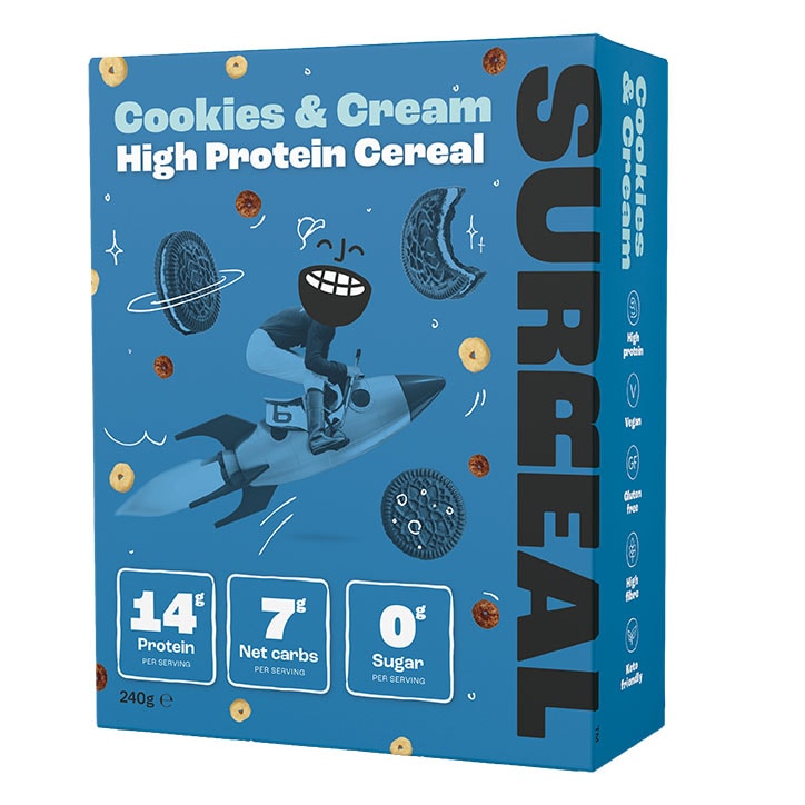 Surreal High Protein Cereal Cookies & Cream 240g-1