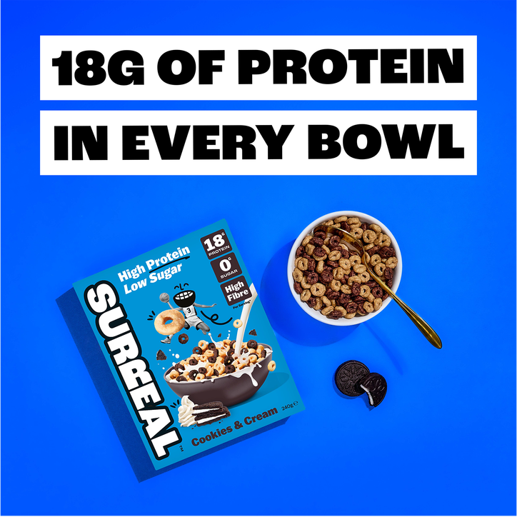 Surreal High Protein Cereal Cookies & Cream 240g image 2