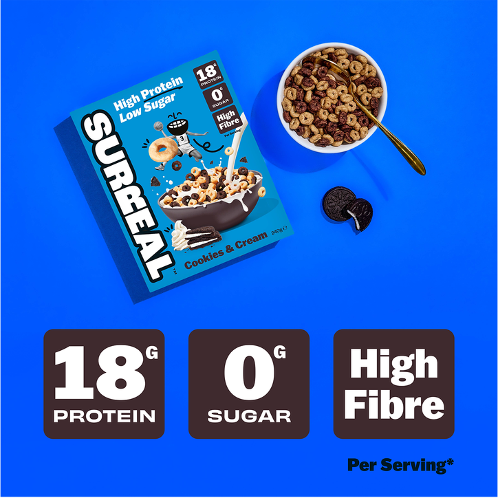 Surreal High Protein Cereal Cookies & Cream 240g image 3