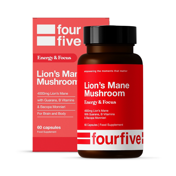 Fourfive Energy & Focus Lion's Mane 4000mg 60 Capsules image 1