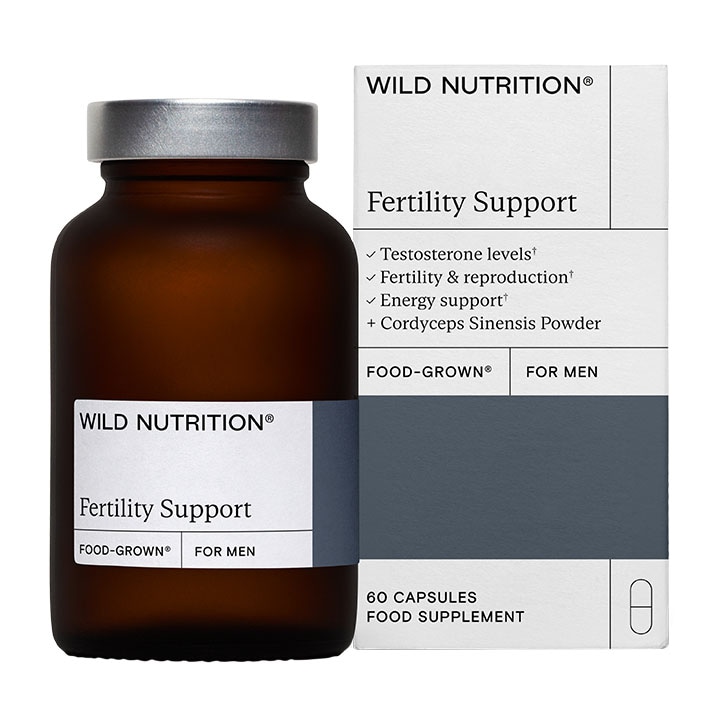 Wild Nutrition Food Grown Fertility Support for Men 60 Capsules-1