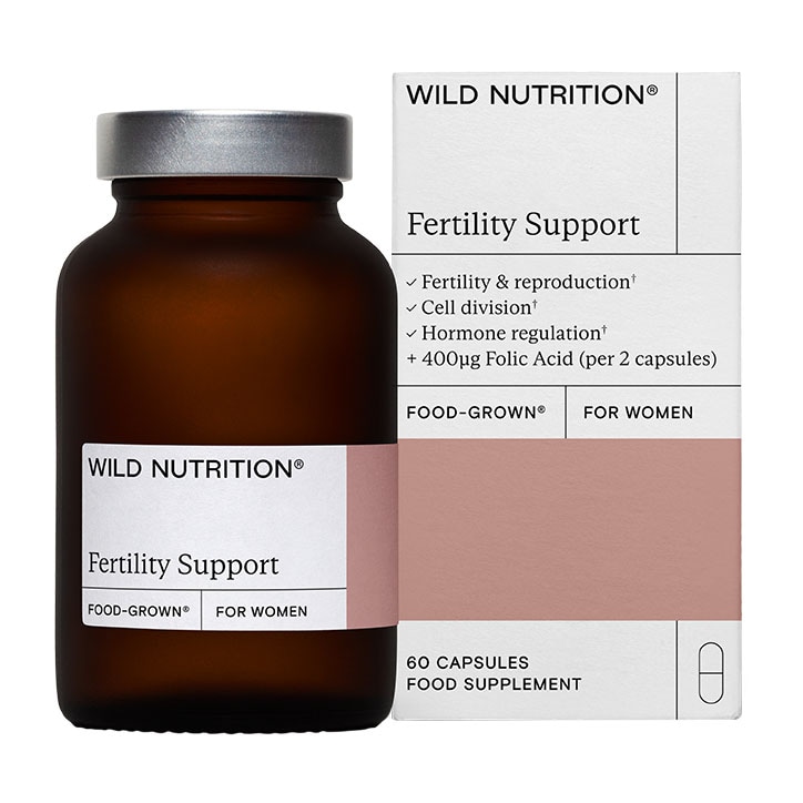 Wild Nutrition Food Grown Fertility Support for Women 60 Capsules-1