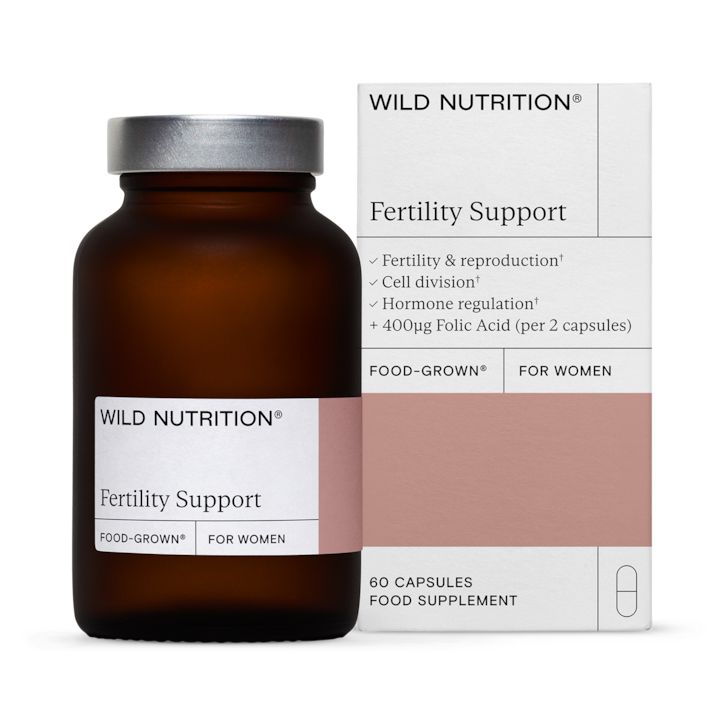 Wild Nutrition Food Grown Fertility Support for Women 60 Capsules image 1