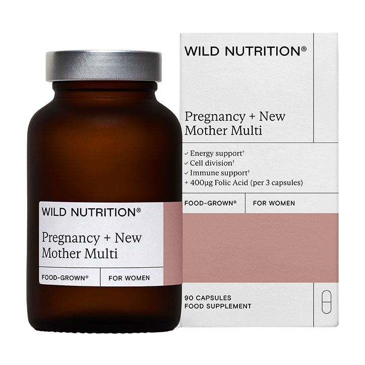 Wild Nutrition Food Grown Pregnancy & New Mother Multi for Women 90 Capsules-1