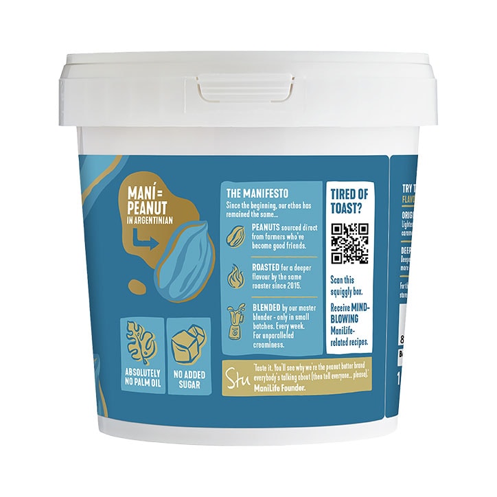 Manilife Original Roast Crunchy Peanut Butter 1kg Tub image 2