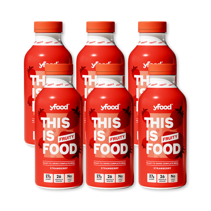 Yfood Ready-To-Drink-Complete Meal Fruity Strawberry 6 x 500ml image 1