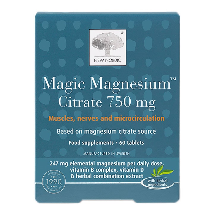 New Nordic Magic Magnesium Citrate 750mg 60 Tablets-1