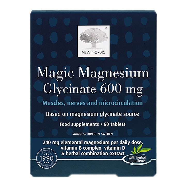 New Nordic Magic Magnesium Glycinate 600mg 60 Tablets-1
