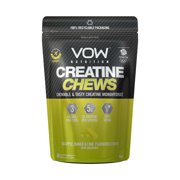 Vow Nutrition Creatine Chews Apple, Mango & Lime 100 Chews-1