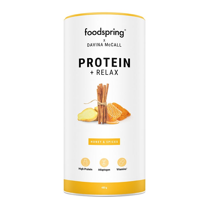 Foodspring x Davina McCall Protein & Relax Honey and Spice 480g