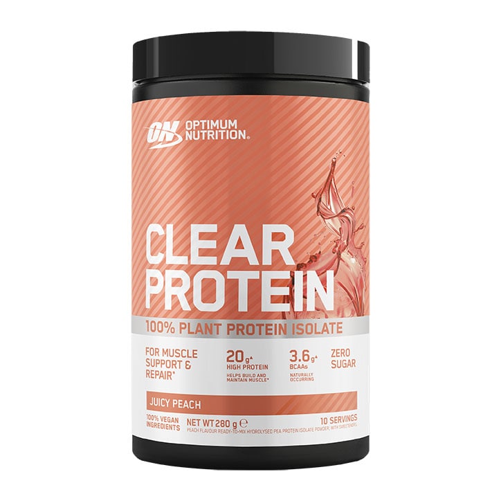 Optimum Nutrition Clear Plant Protein Isolate Peach 280g image 1