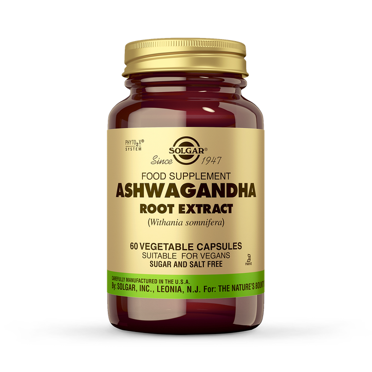 Solgar Ashwagandha Root Extract Vegetable 60 Capsules image 1