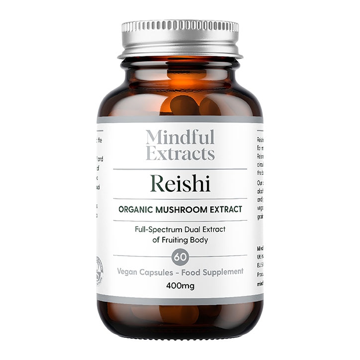 Mindful Extracts Organic Reishi Mushroom 60 Vegan Capsules-1