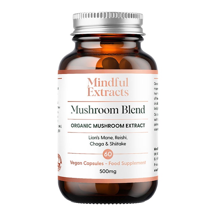 Mindful Extracts Organic Mushroom Blend 60 Vegan Capsules-1