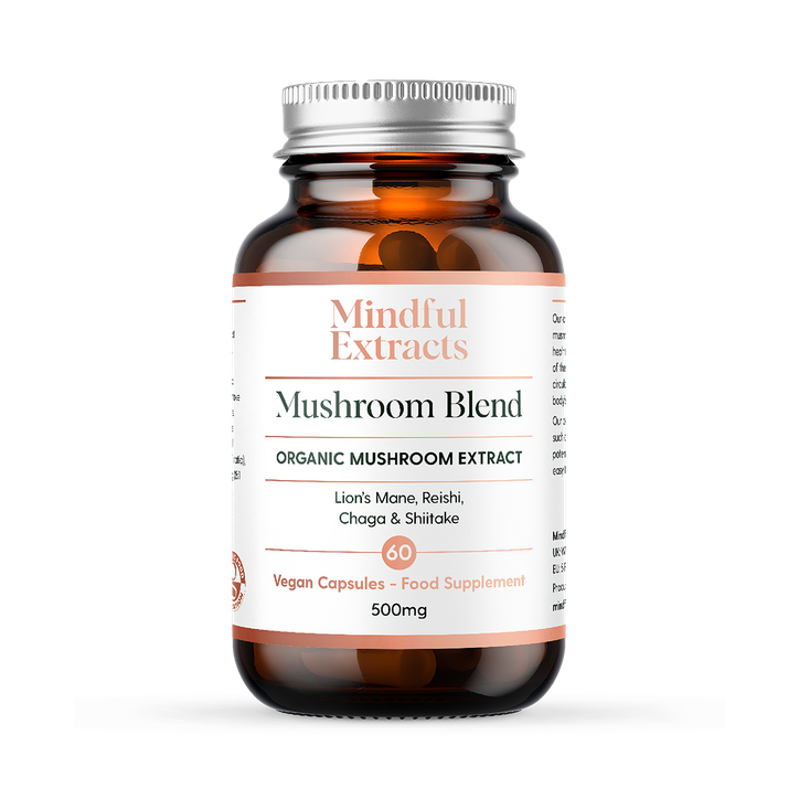 Mindful Extracts Organic Mushroom Blend 60 Vegan Capsules image 1