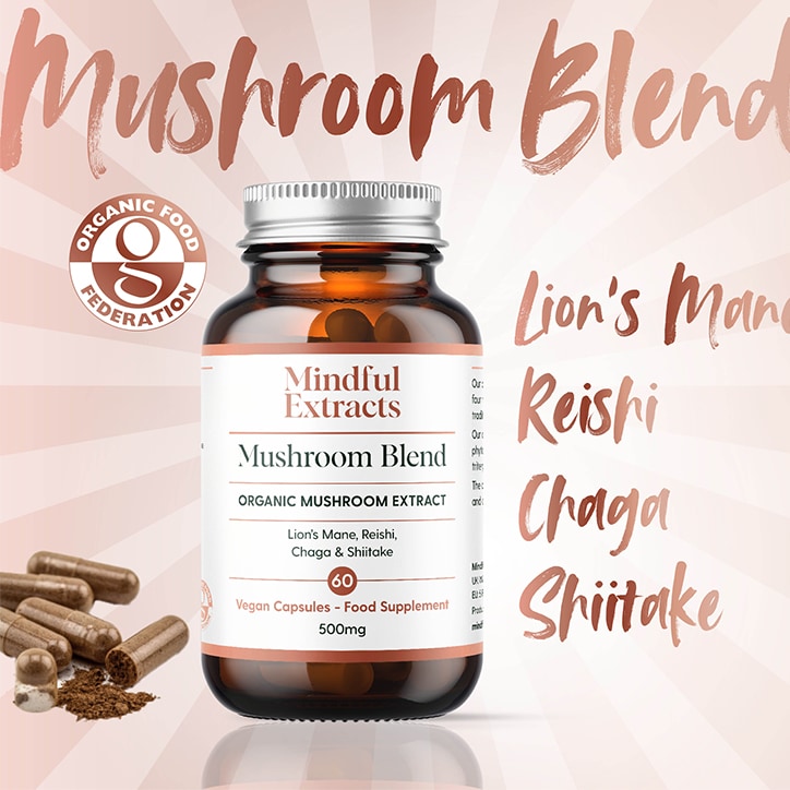 Mindful Extracts Organic Mushroom Blend 60 Vegan Capsules image 5