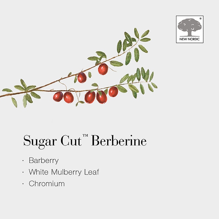 New Nordic Sugar Cut Berberine 60 Tablets image 4