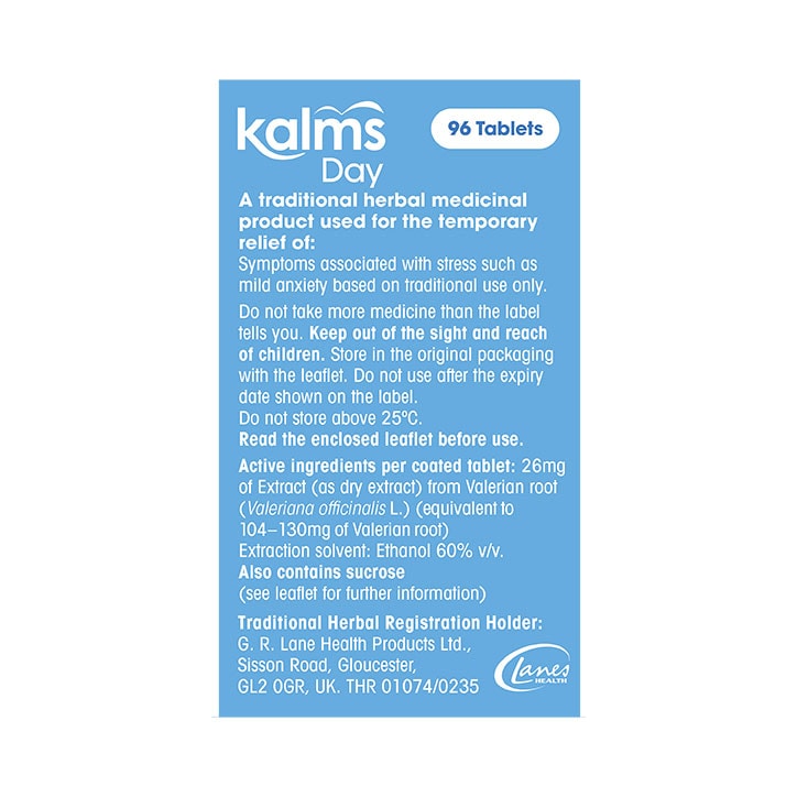 Kalms Day 96 Tablets image 3