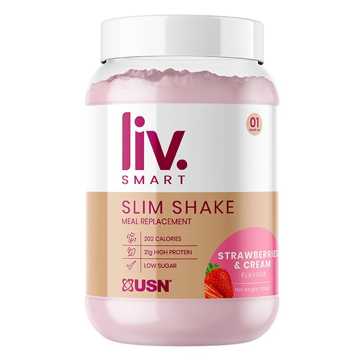 USN Liv.Smart Slim Shake Meal Replacement Strawberries & Cream 550g-1