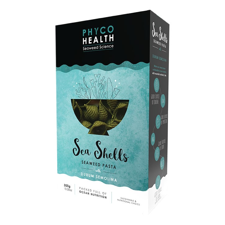 PhycoHealth Sea Shells Durum Semolina Pasta with Seaweed 300g-1