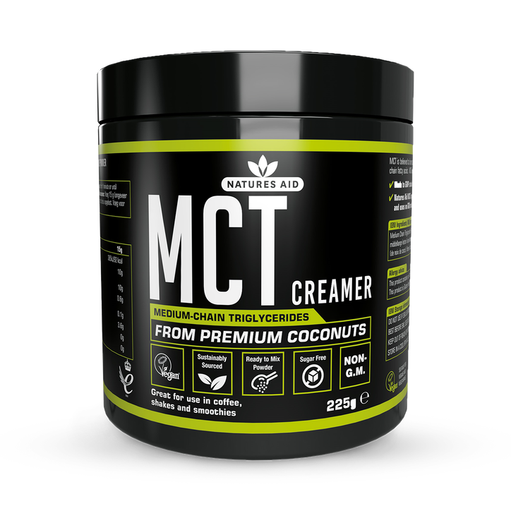 Natures Aid MCT Creamer Medium Chain Triglycerides (MCT) Powder 225g image 1