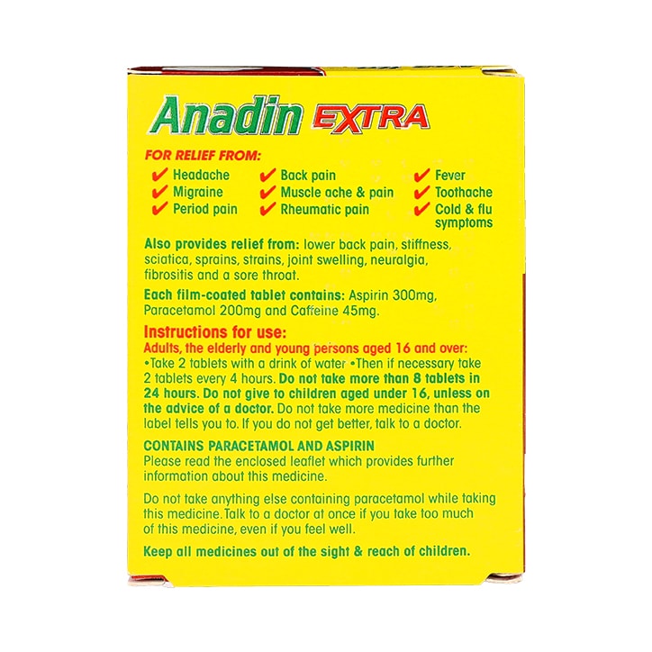 Anadin Extra 16 Caplets image 2