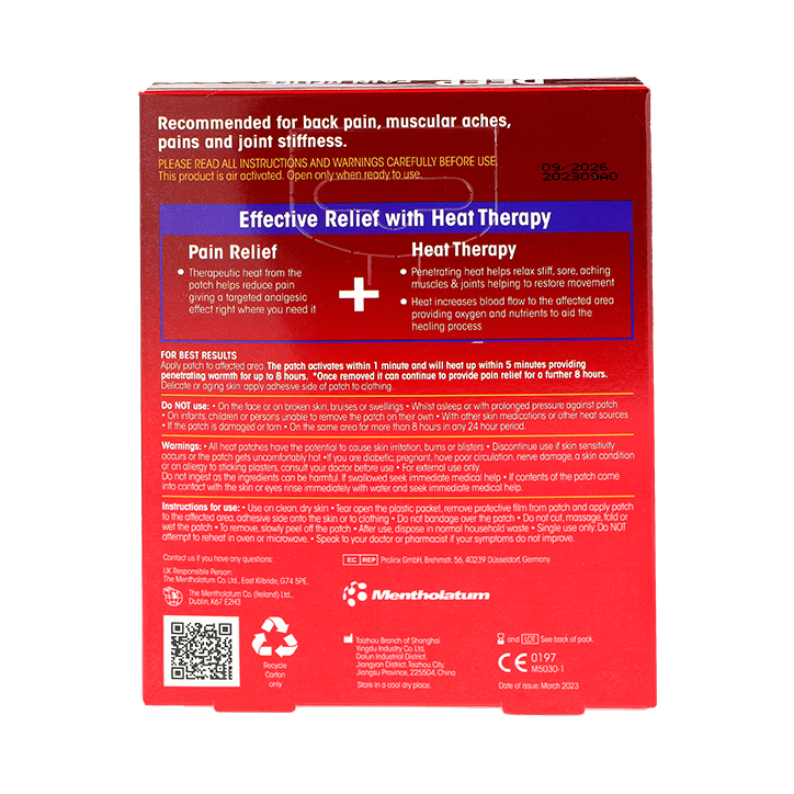 Deep Heat Pain Relief Heat 4 Patches image 2