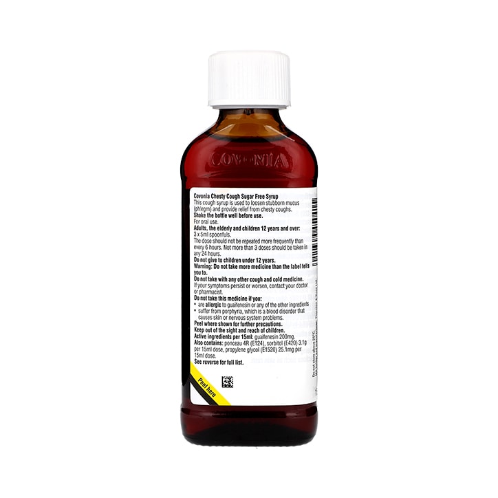 Covonia Chesty Cough Sugar Free Syrup 150ml image 2