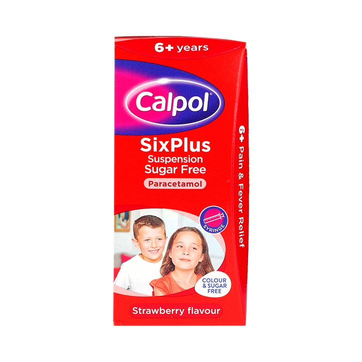 Calpol Six Plus Suspension Sugar-Free 80ml image 1