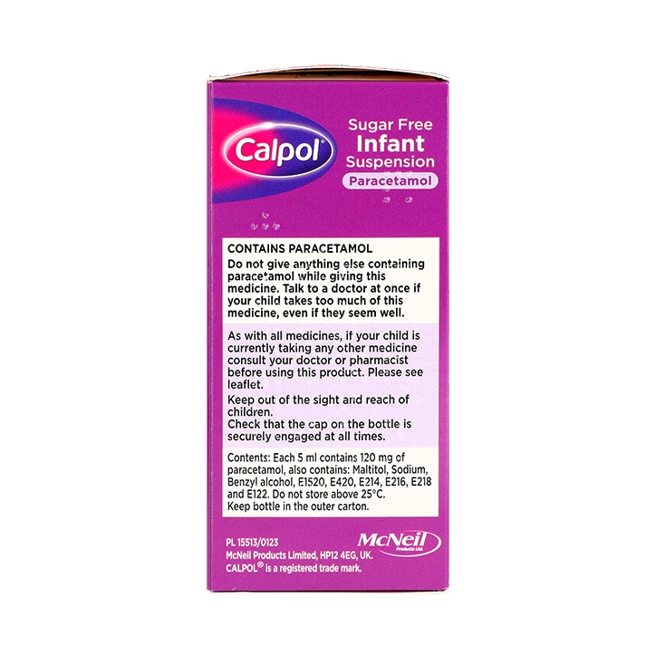 Calpol Sugar-Free Infant Suspension image 2