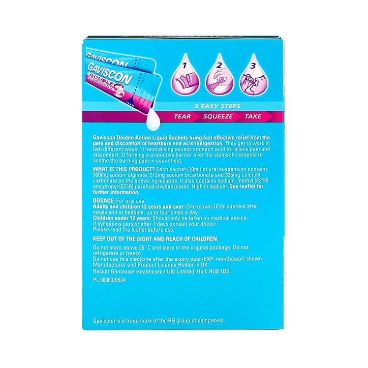 Gaviscon Double Action Liquid 12 Sachets image 2