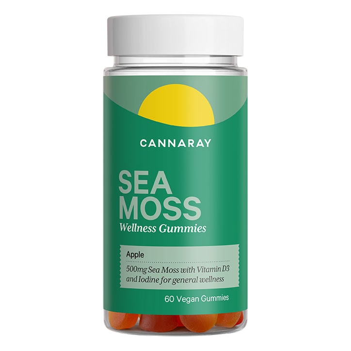 Cannaray Sea Moss Wellness 60 Apple Flavour Gummies 500mg-1