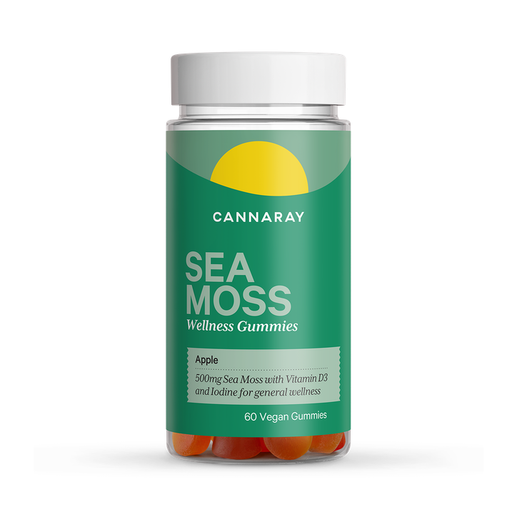 Cannaray Sea Moss Wellness 60 Apple Flavour Gummies 500mg image 1