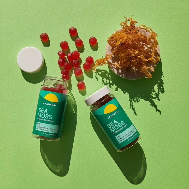 Cannaray Sea Moss Wellness 60 Apple Flavour Gummies 500mg image 6
