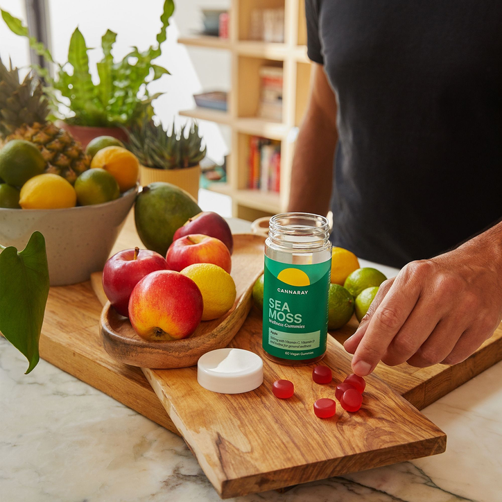 Cannaray Sea Moss Wellness 60 Apple Flavour Gummies 500mg image 7