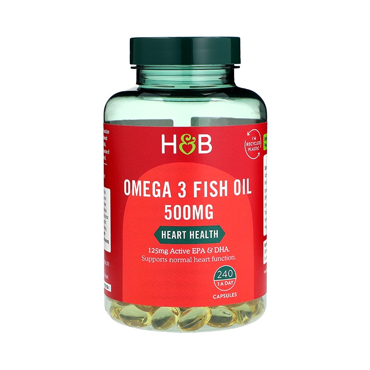 Holland & Barrett Omega 3 Fish Oil 500mg 240 Capsules-1