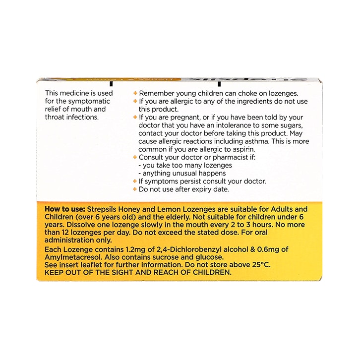 Strepsils Honey & Lemon Lozenges image 2