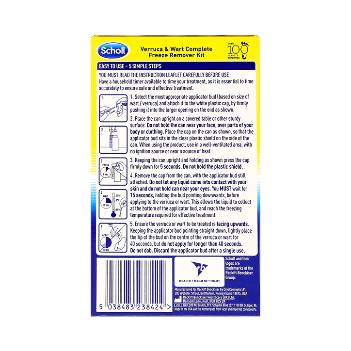 Scholl Verruca & Wart Freeze Spray 80ml image 2