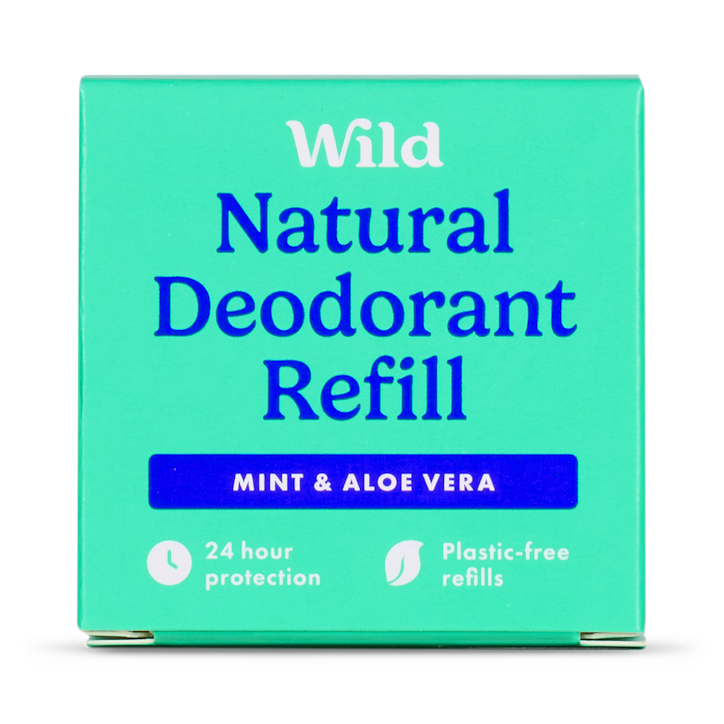 WILD Mint & Aloe Natural Deodorant Refill 40g image 1