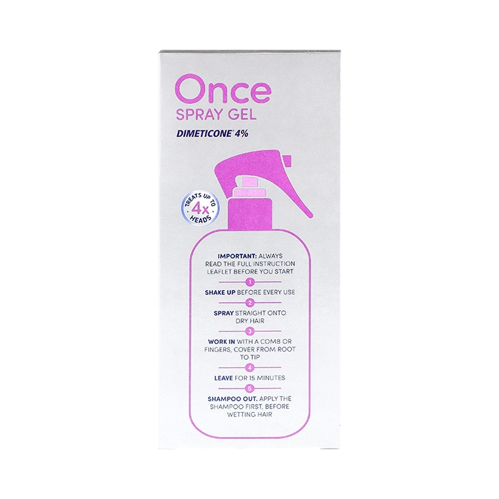 Hedrin Once Spray Gel 100ml image 2