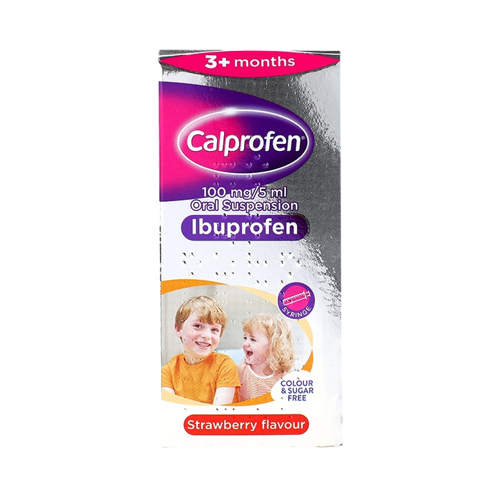 Calprofen 100mg/5ml Oral Suspension Ibuprofen 100ml image 1