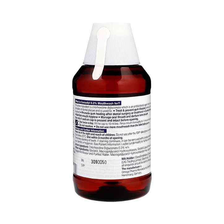 Corsodyl 0.2% Mouthwash 300ml image 2