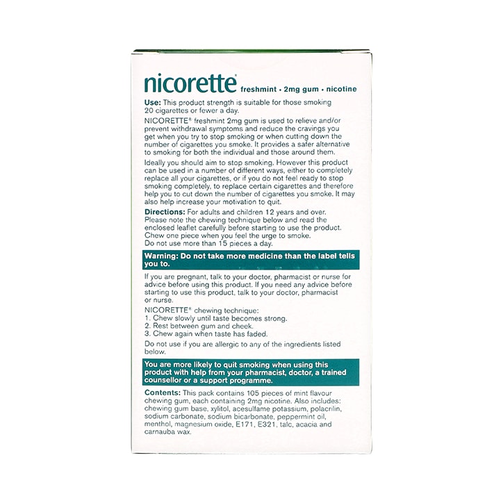 Nicorette 2mg Gum image 2