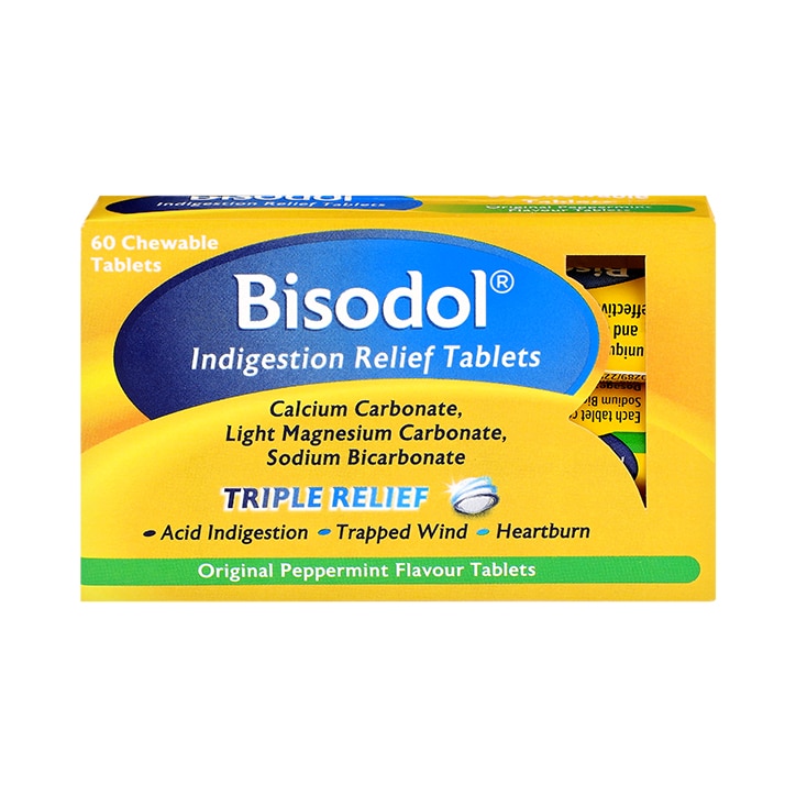 Bisodol Indigestion Relief 60 Tablets image 1