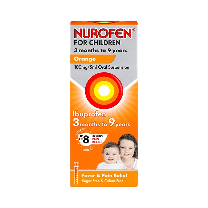 Nurofen for Children Cold, Pain and Fever 100mg/5ml Oral Suspension image 1